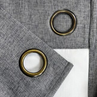 Cortinas Blackout Gris Oscuro 140X220cm 2 Paños