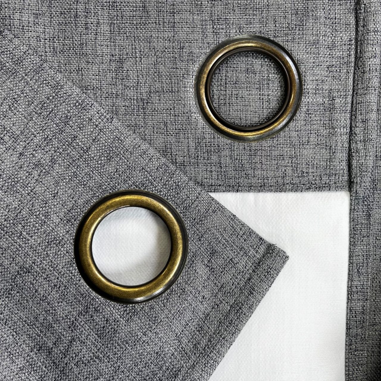 Cortinas Blackout Gris Oscuro 140X220cm 2 Paños